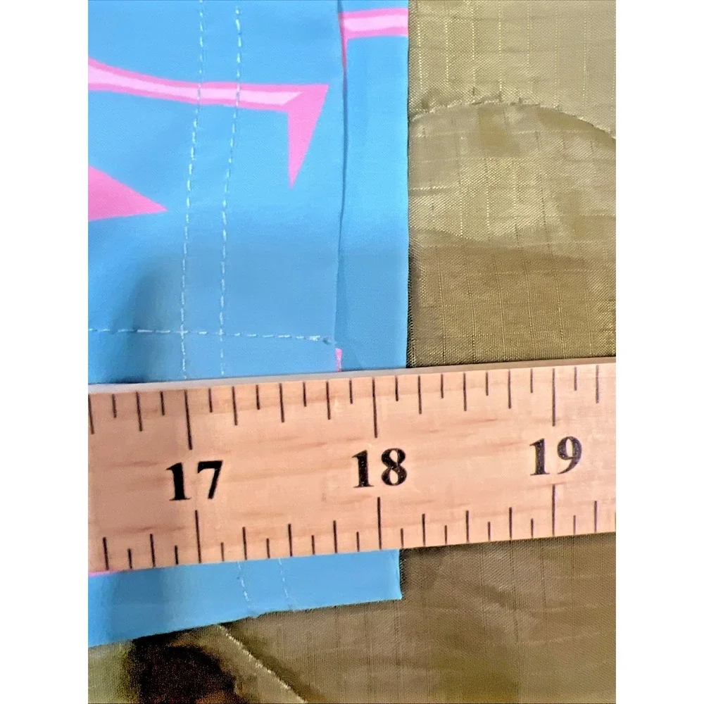 Maamgic Swim Trunks XXL Teal Flamingo Print Zipper‎ Pockets Lined Bathing Suit